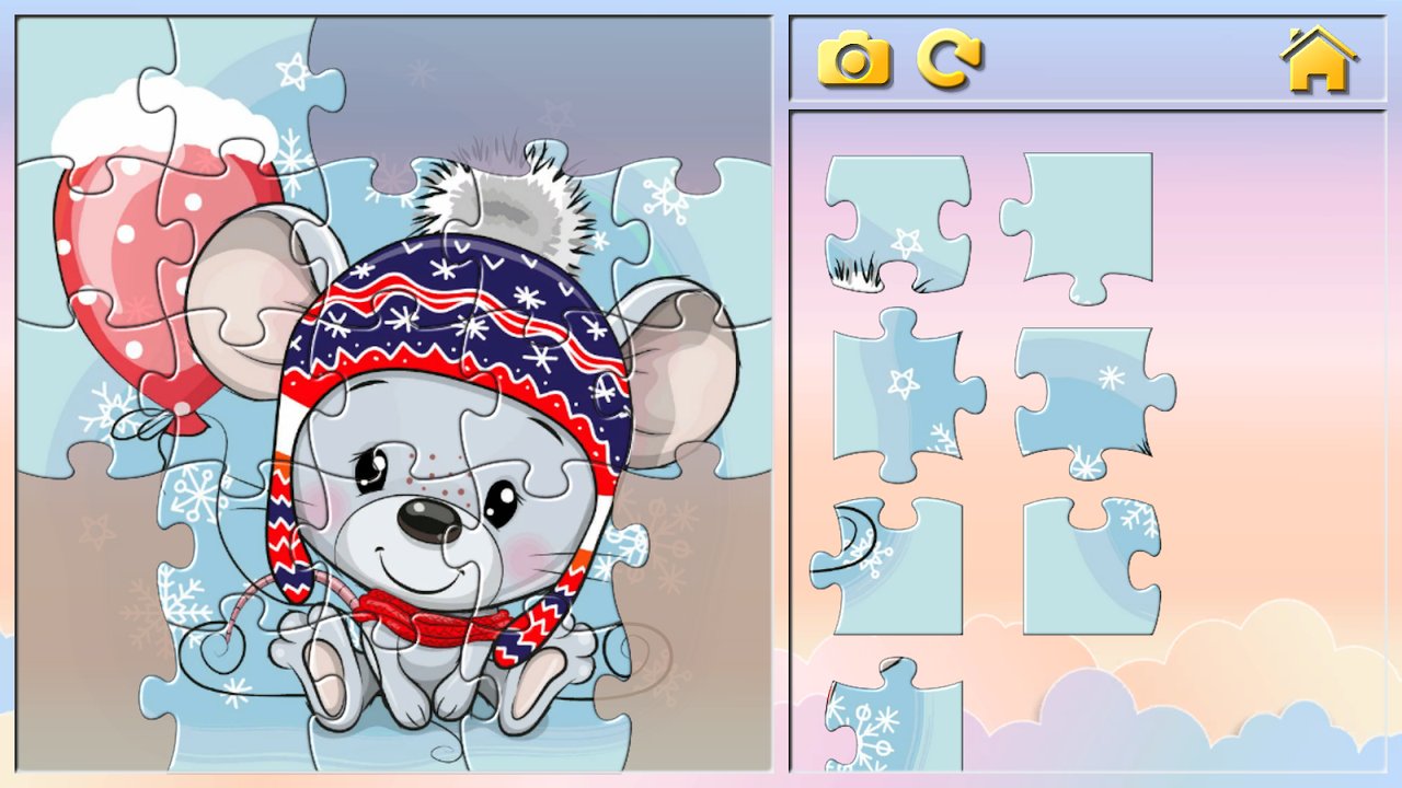 Maus mit Wintermütze zusammensetzen