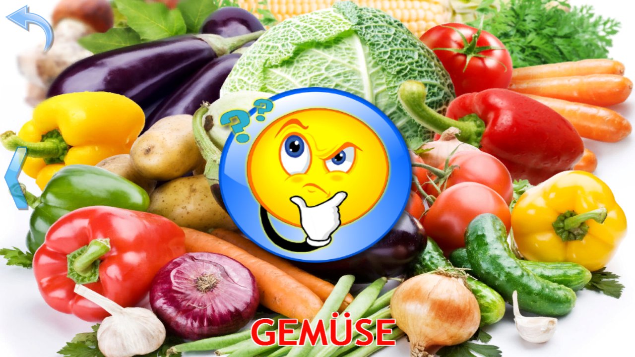 Bilderquiz mit verschiedenen Gemüsesorten