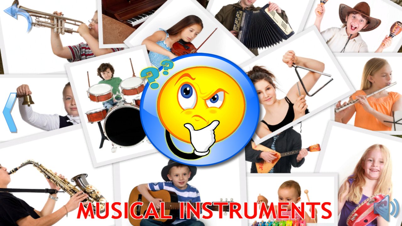 Picture quiz about musical instruments