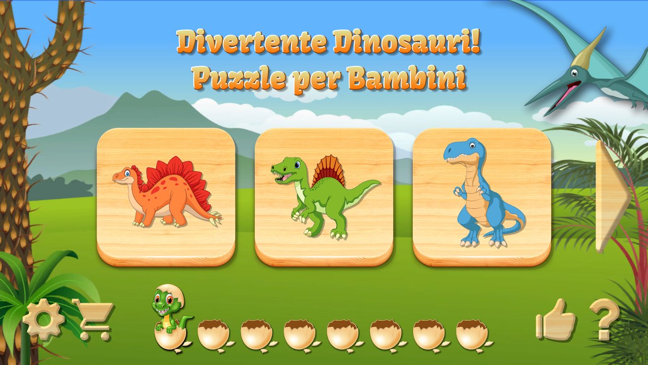 Puzzle di dinosauri — schermata 1