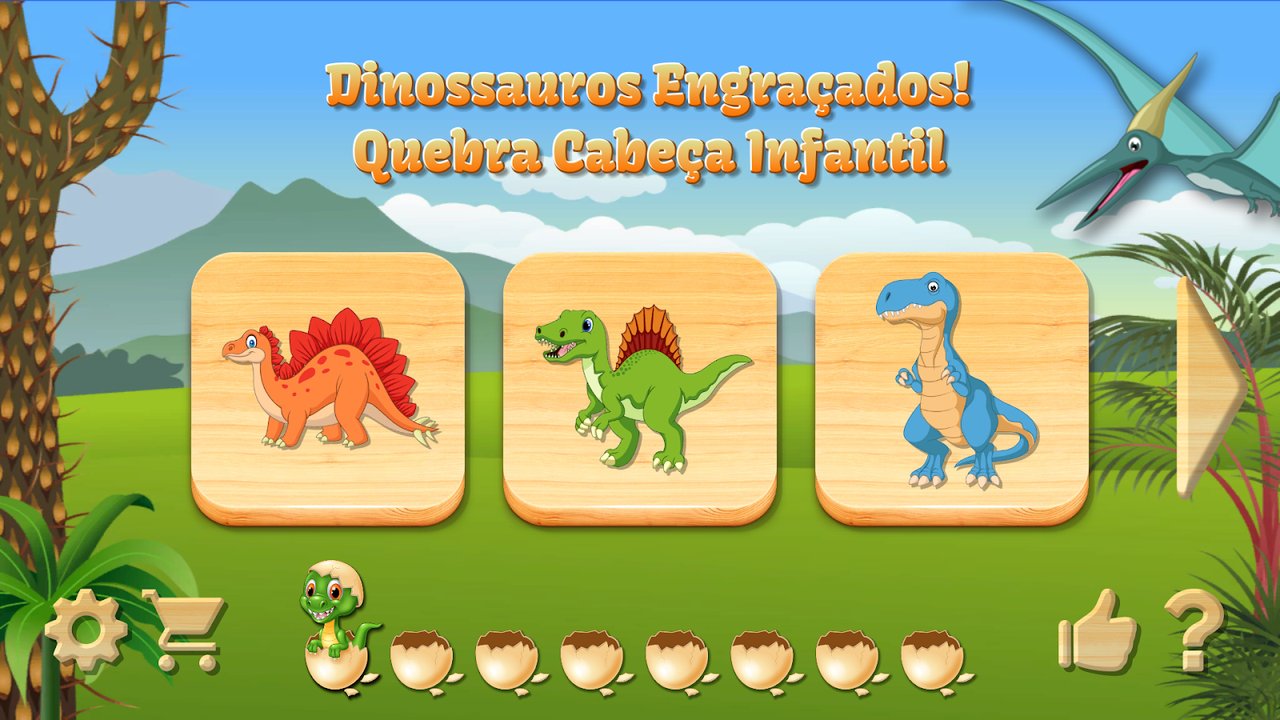 Quebra-cabeças de dinossauros — captura de tela 1